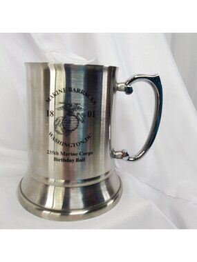 Marine Barracks Washington DC 235th USMC Birthday Ball Stainless Steel Tankard